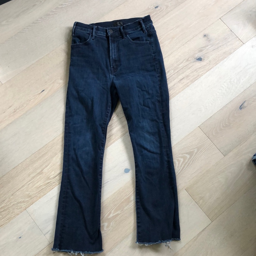 Mother Hustler Ankle Fray Jeans - Size 25